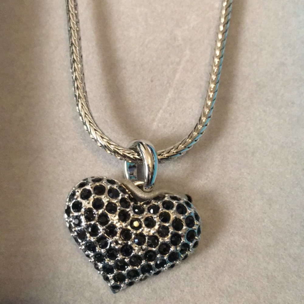Red, Blue and White Crystal LOVE, Joy and Peace Necklaces $30 each - Picture 4 of 12